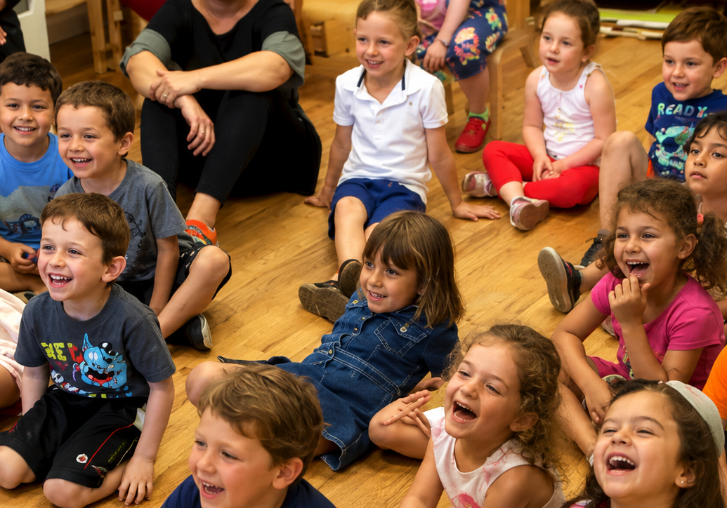 Kids enjoying a fun classroom session
